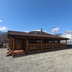 平屋のログハウス フラット35S対応